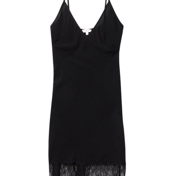Aritzia Black Midi Dress with Lace Detailing | NWT | Size XS - Picture 2 of 2